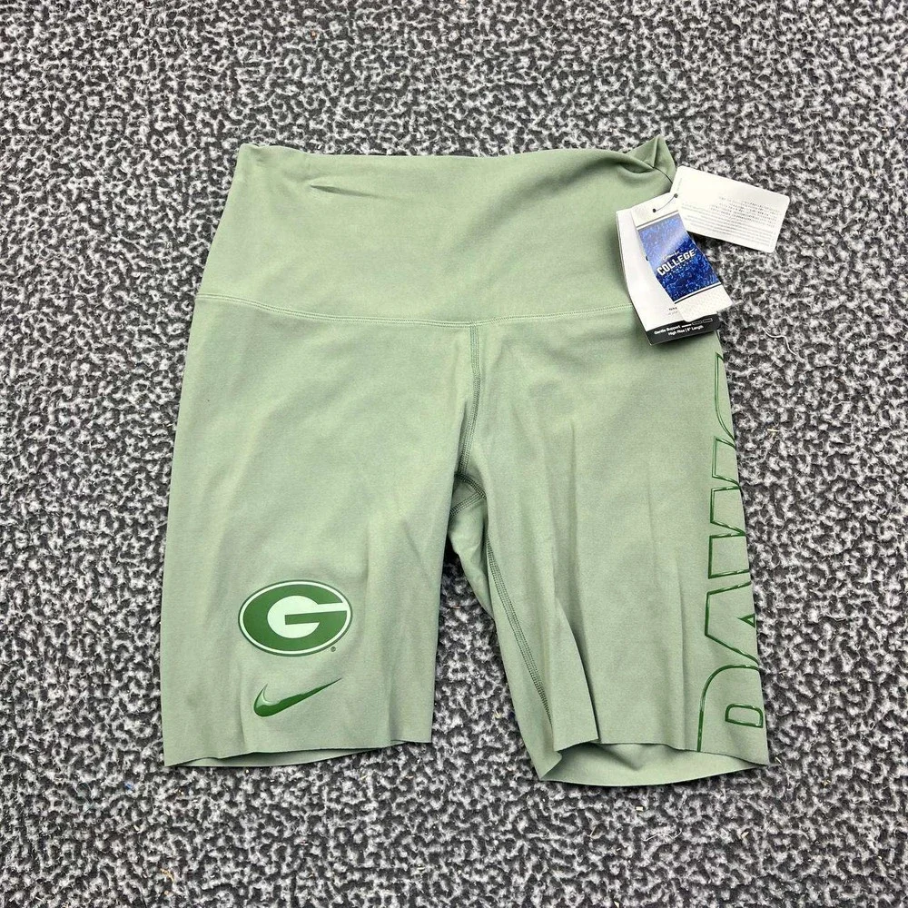 Nike Zenvy Green Bay Packers Dri-FIT Biker Shorts Women Medium High Rise New